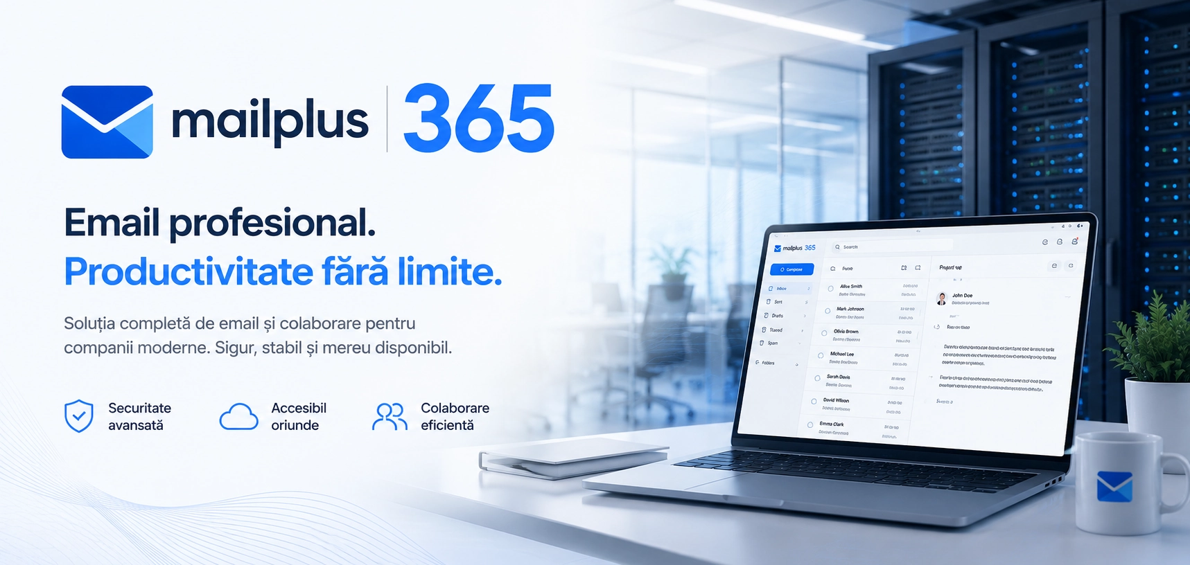 Cutii poștale securizate, sincronizare multi-device și protecție avansată.
